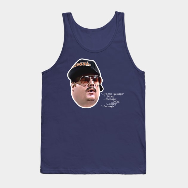 Polish Sausage Bears Ditka Sausage Tank Top by darklordpug